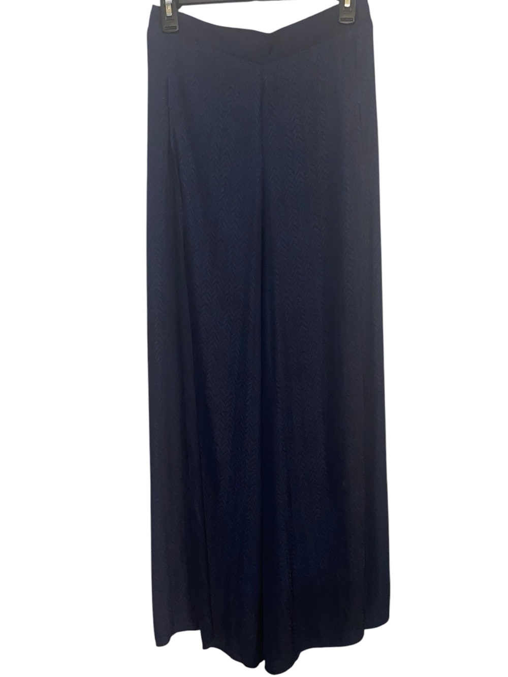 The room open slit wide leg navy palazzo pants coastal resortwear vacation